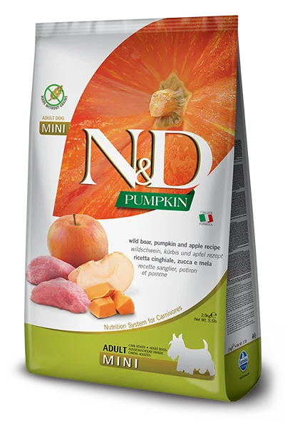 Farmina N&D Dog Pumpkin Wild Boar & Apple Adult Mini *SPECIAL ORDER*