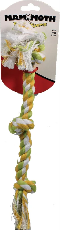 Flossy Chews Color 3 Knot Rope Tug Dog Toy