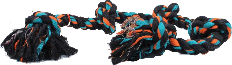 Flossy Chews Color 5 Knot Rope Tug Dog Toy