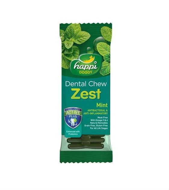 Happi Skippi (Happi Doggy) ZEST Dental Dog Chews (Mint)