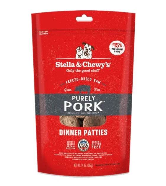 Stella & Chewy’s Freeze Dried Dinner Patties Dog Food (Pork)